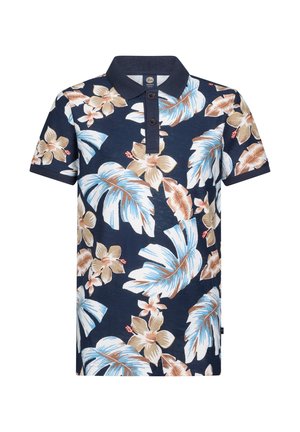 ALL-OVER PRINT PIER - Piké - navy blue