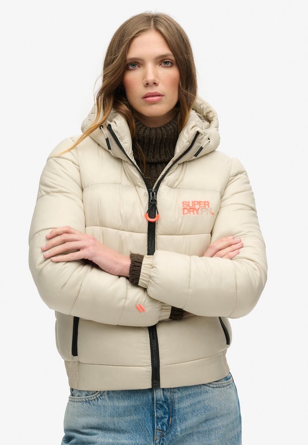 SPORTS PUFFER - Winterjacke - pelican beige