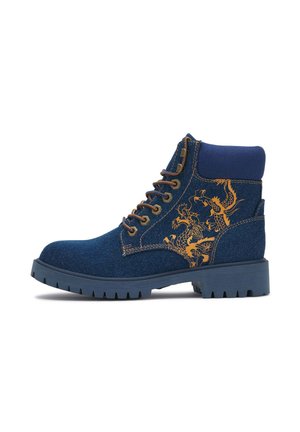 Ed Hardy ED HARDY - Veterboots - indigo denim