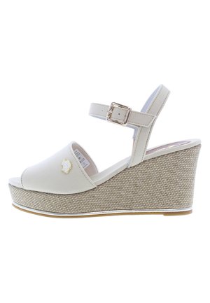 ALYSSA - Sandalen met sleehak - bei006