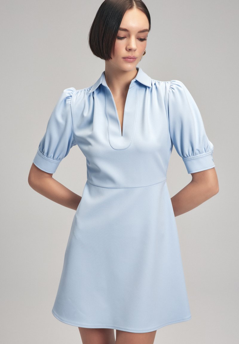 adL NECK BALLOON SLEEVE MINI - Etuikleid - blue