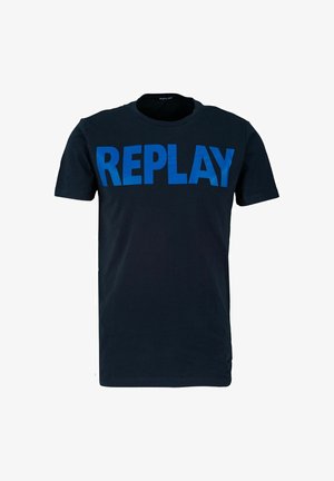 BASIC - Print T-shirt - midnight blue