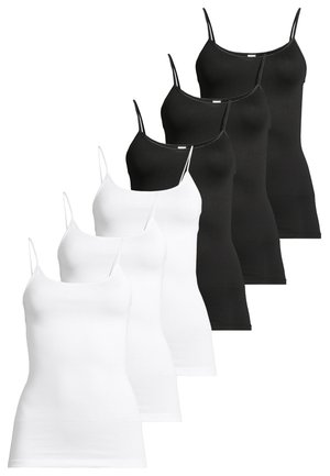6 PACK - Undertrøjer - weiß/schwarz