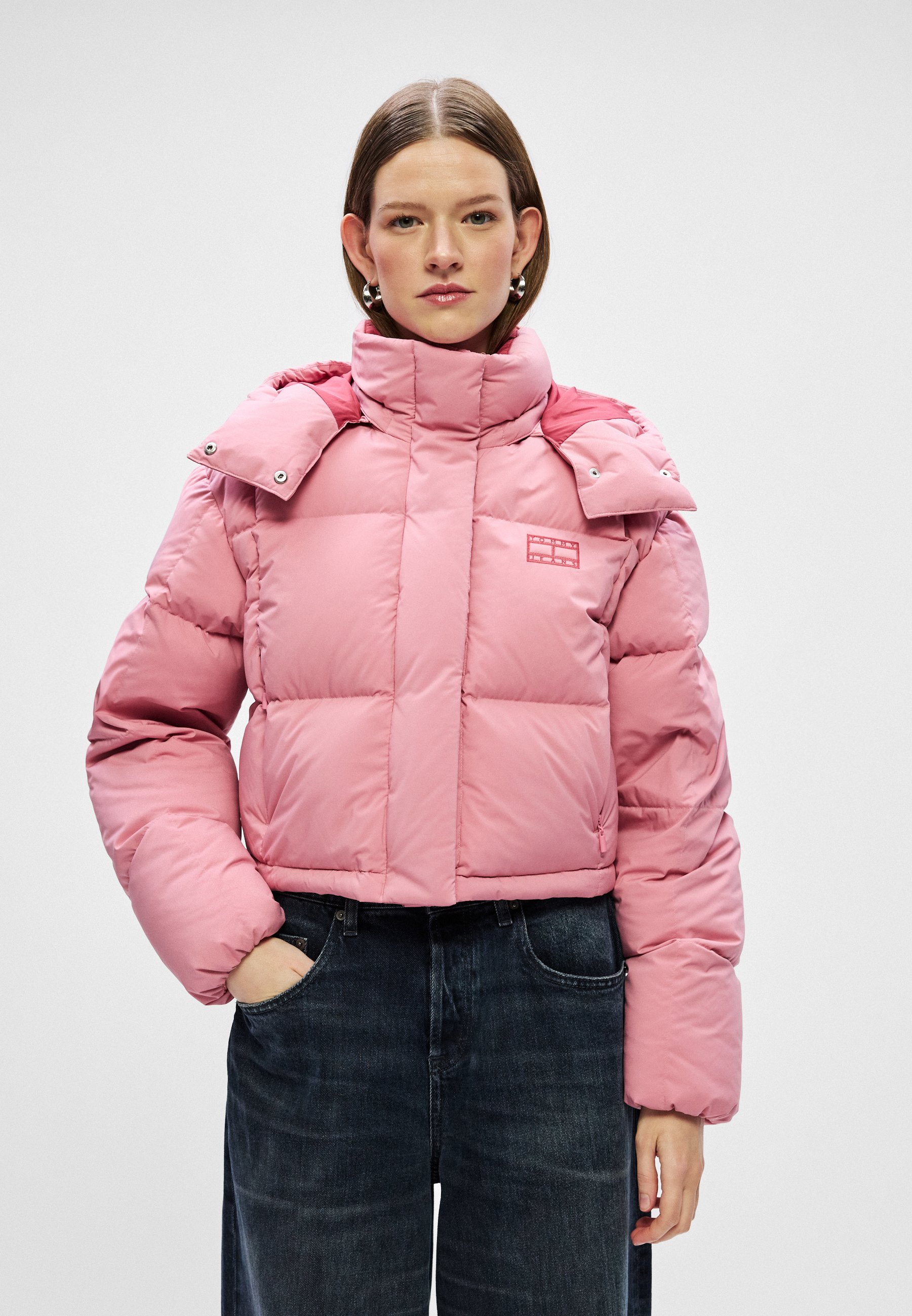 Tommy Jeans ALASKA GRID - Down jacket - mystic pink/pink - Zalando.ie