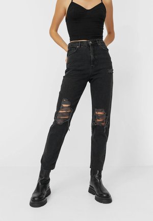 Slim fit jeans - black