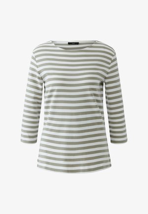 Oui, T-SHIRT SOLEILA - T-shirt à manches longues - lt green white