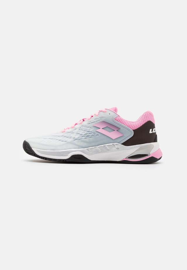 MIRAGE 100 CLY - Chaussures de tennis pour terre-battueerre battue - all white/pink/all black