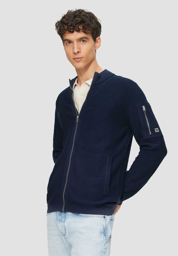 Strickjacke - tiefblau