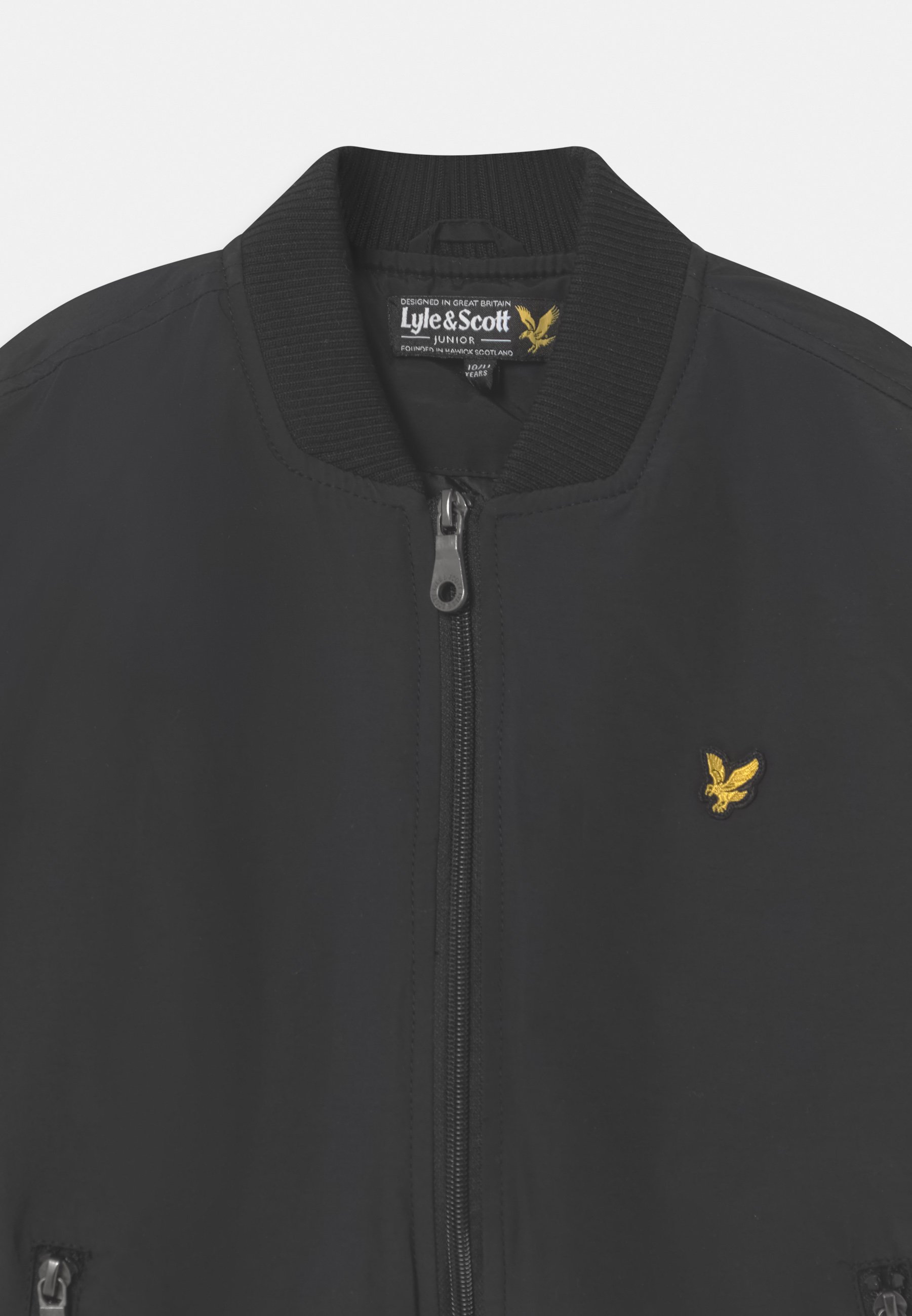 lyle & scott collared bomber jacket