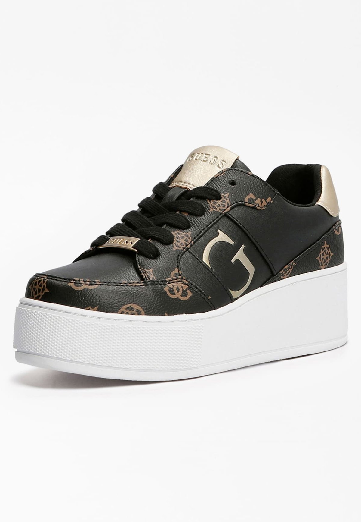 Sneakers donna platform|GUESS FL7HN4FAM12 glitter bordeaux|Spedizione  gratuita|Shop online|Shoe Center