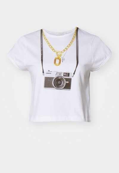 Rabanne TEE - Print T-shirt - white