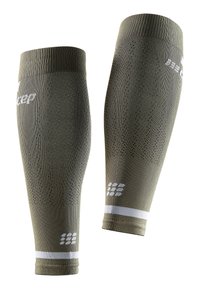 CEP THE RUN COMPRESSION CALF SLEEVES MEN - MADE IN GERMANY - Bandagen - olive