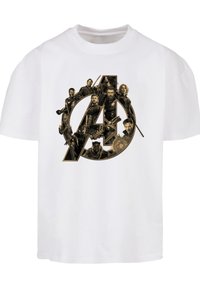 F4NT4STIC MARVEL AVENGERS INFINITY WAR MARVEL LOGO - Nyomott mintás póló - white