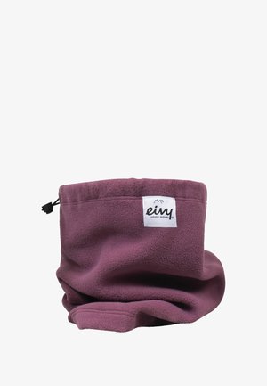 Fleece-Halswärmer in tiefem Mauve mit weicher Textur. Mit verstellbarem Kordelzug und einem angenähten Etikett mit Markenname.