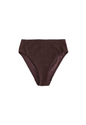 Next, HIGH WAIST HIGH LEG FIT - HIGH LEG BIKINI BOTTOMS  . - Bikinibroekje - chocolate brown crinkle