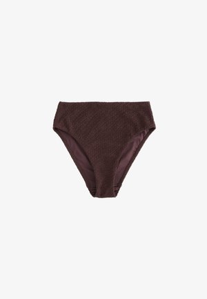 Next, HIGH WAIST HIGH LEG FIT - HIGH LEG BIKINI BOTTOMS . - Bikinibroekje - chocolate brown crinkle