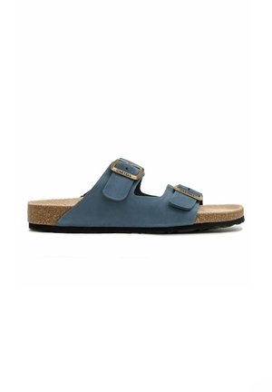 Castell Menorca SANDALIAS UNISEX A TIRAS CON SUELA ANATÓMICA - Sandalias planas - azul oscuro
