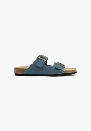 Castell Menorca SANDALIAS UNISEX A TIRAS CON SUELA ANATÓMICA - Sandalias planas - azul oscuro