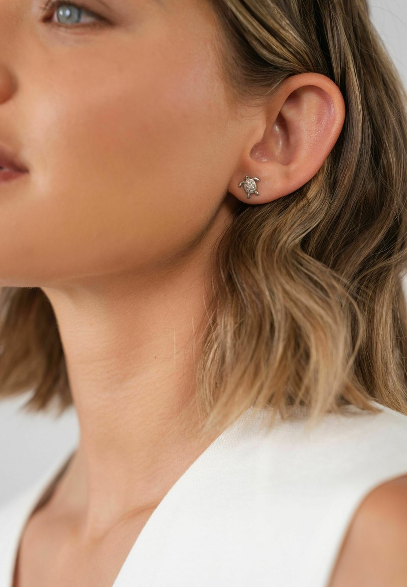 PURELEI TURTLE - Ohrringe - silberfarben