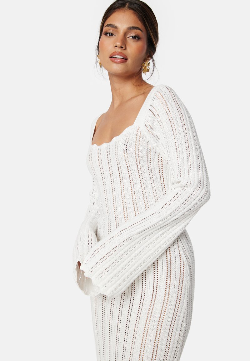 Bubbleroom BOAT NECK STRUCTURE KNITTED DRESS - Jumper dress  