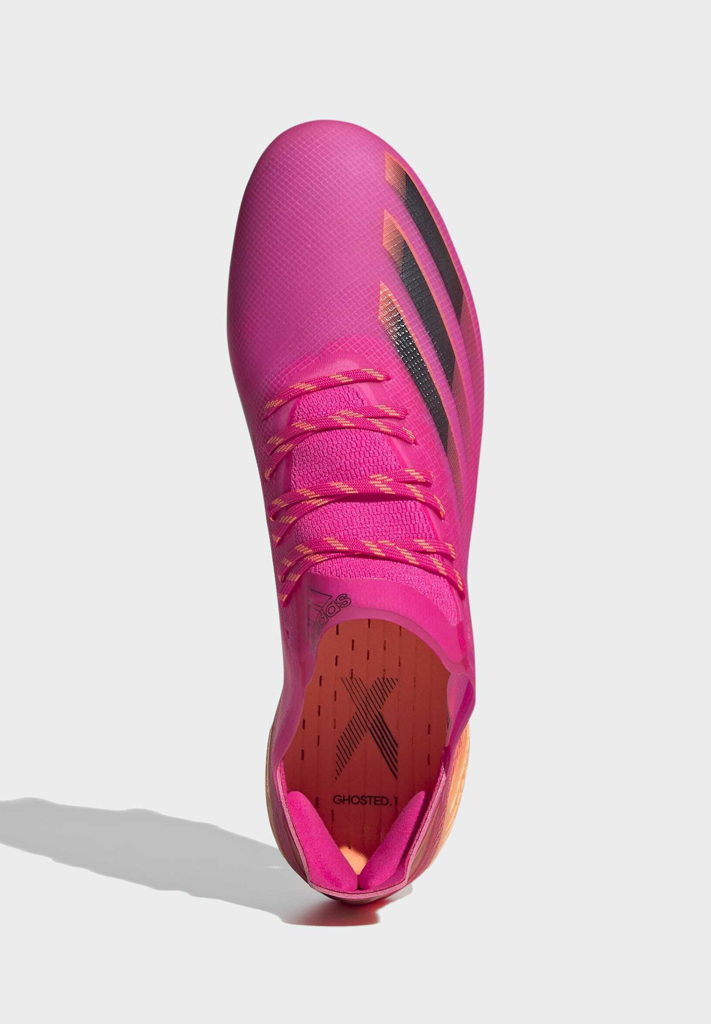 pink football boots