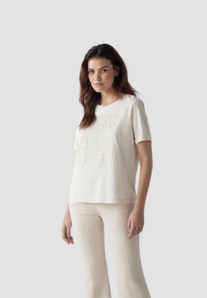 T-Shirt print - beige