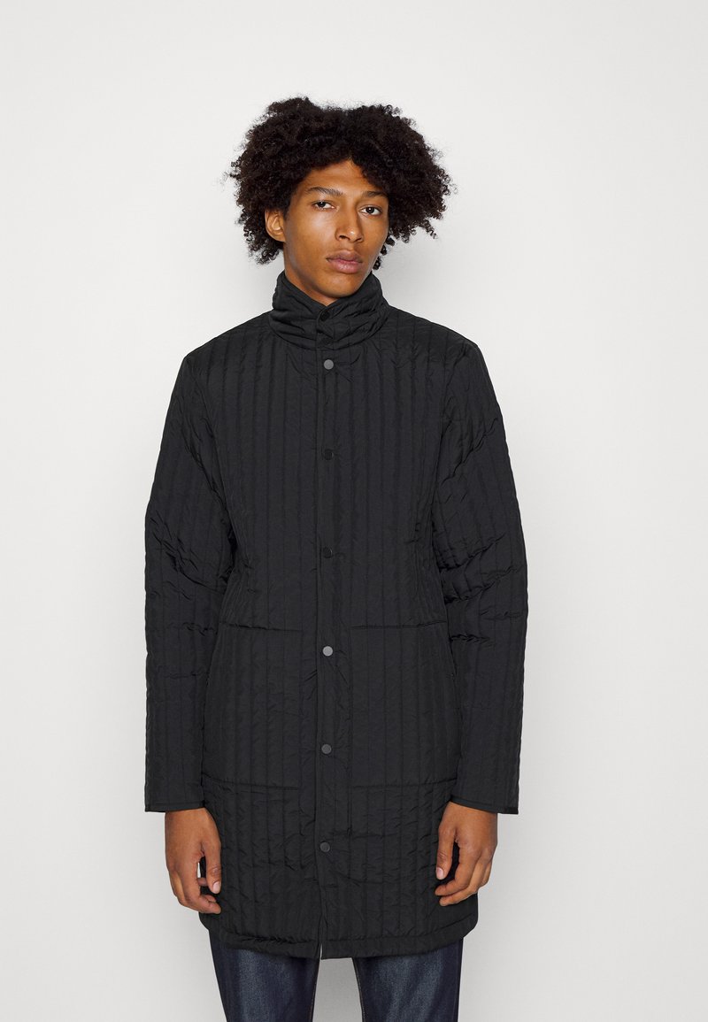 Rains LONG LINER JACKET UNISEX Palton scurt black/negru Zalando.ro