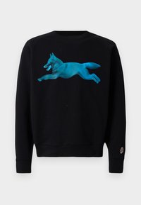 HALFTONE RUNNING DOG CREWNECK - Sweatshirt - black