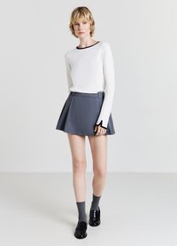 Calliope GIROCOLLO CON PROFILI A CONTRASTO - Strickpullover - bianco lana