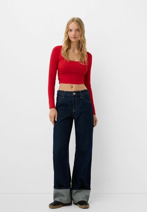 2 PACK SCOOP NECK   - Pulover - red