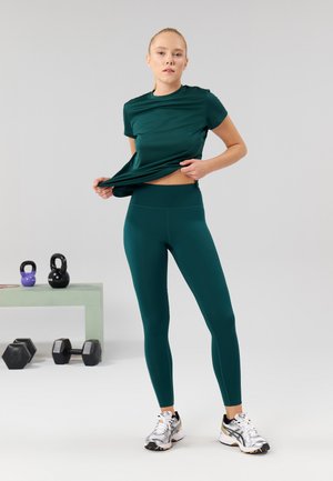 CORE RUN BASIC FULL LENGTH - Leggings - dark green