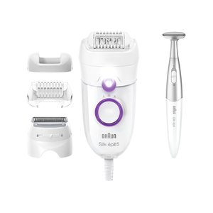 BRAUN EPILIERER - SILK-ÉPIL 5-825P 3D ALL-IN-ONE - WHITE PURPLE - Epilators - white purple