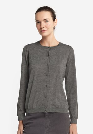 ULTRAFINE ROUND NECK - Strickjacke - Grey