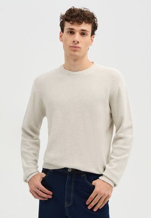 Terranova, MAGLIA TINTA UNITA - Maglione - avorio melange