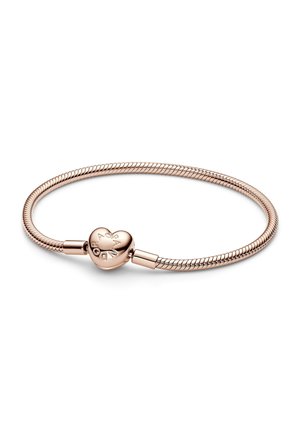 HEART CLASP SNAKE - Armband - rose gold plated