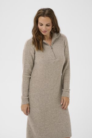 Bon'A Parte AMELIA - Rochie tricotată - taupe gray melange