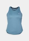 TEMPO TANK - Linne - smokey blue/reflective silver
