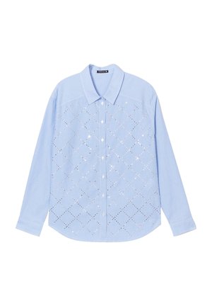 Breal LANGARM-MIT STRASS-VERZIERUNG - Camicia - couleur argent