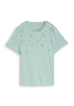 TOM TAILOR, T-SHIRT BASIC CREW NECK PRINT - T-shirt print - blue haze
