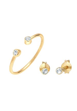 SPARKLING BASIC SET - MIT KRISTALLEN VON SWAROVSKI® - Ohrringe - gold-coloured