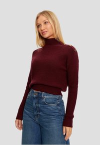 Guess ZYLEE MOCK NECK - Maglione - bordeaux