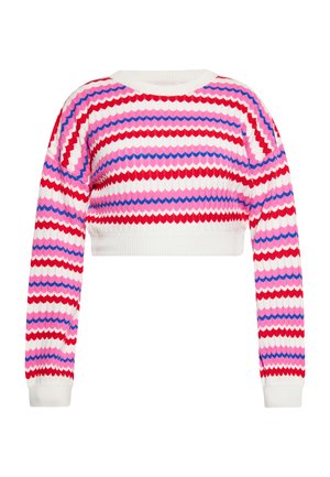IZIA, IZIA PULLOVER - Maglione - wollweiss mehrfarbig