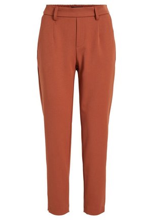 OBJLISA SLIM PANT - Hlače - brown patina