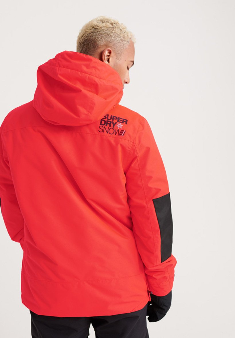 superdry orange ski jacket