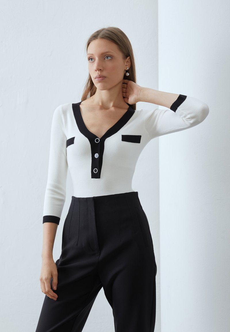 Anna Field by Zalando - Jumper - white/black, Enlarge