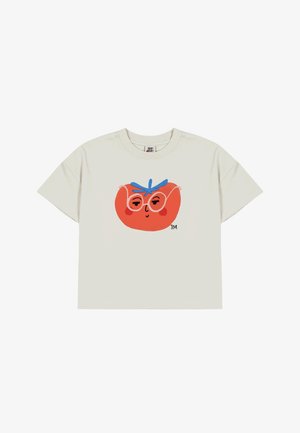 JELLY MALLOW TOMATO UNISEX - Trükipildiga T-särk - light beige