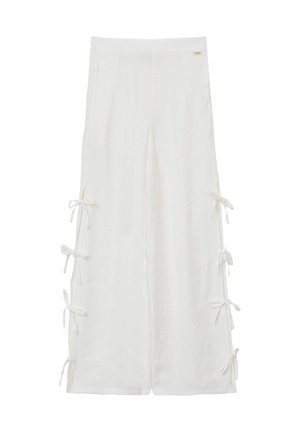 PALAZZO FIOCCHETTI - Pantalon classique - bianco lana