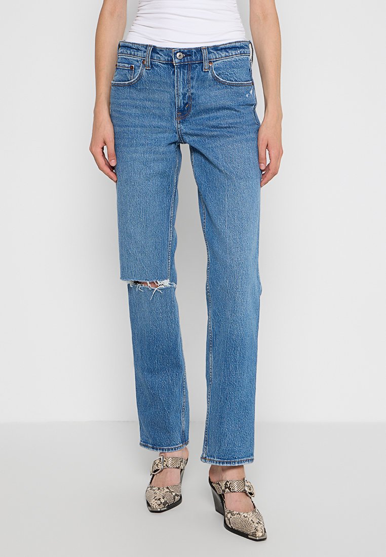 Abercrombie & Fitch Straight leg jeans blauw Abercrombie & Fitch Straight leg jeans blauw