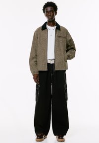 PULL&BEAR WITH COLLAR - Jeansjacka - brown