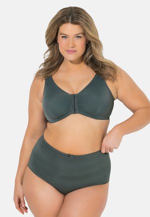 Ulla Popken, 5 PACK OF PANTIES- HARVEST BLOOMSCAPE - Trusser - sage
